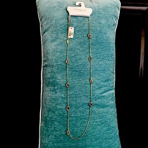 Elegant silver and gold chain necklace